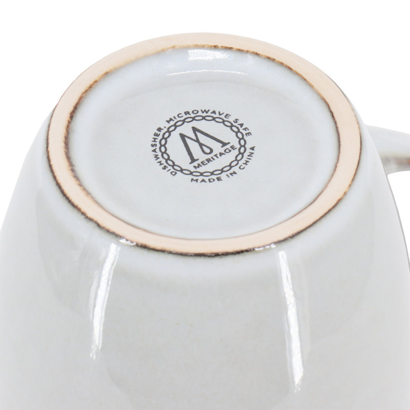 Jasper Stoneware Latte Mug, Gray