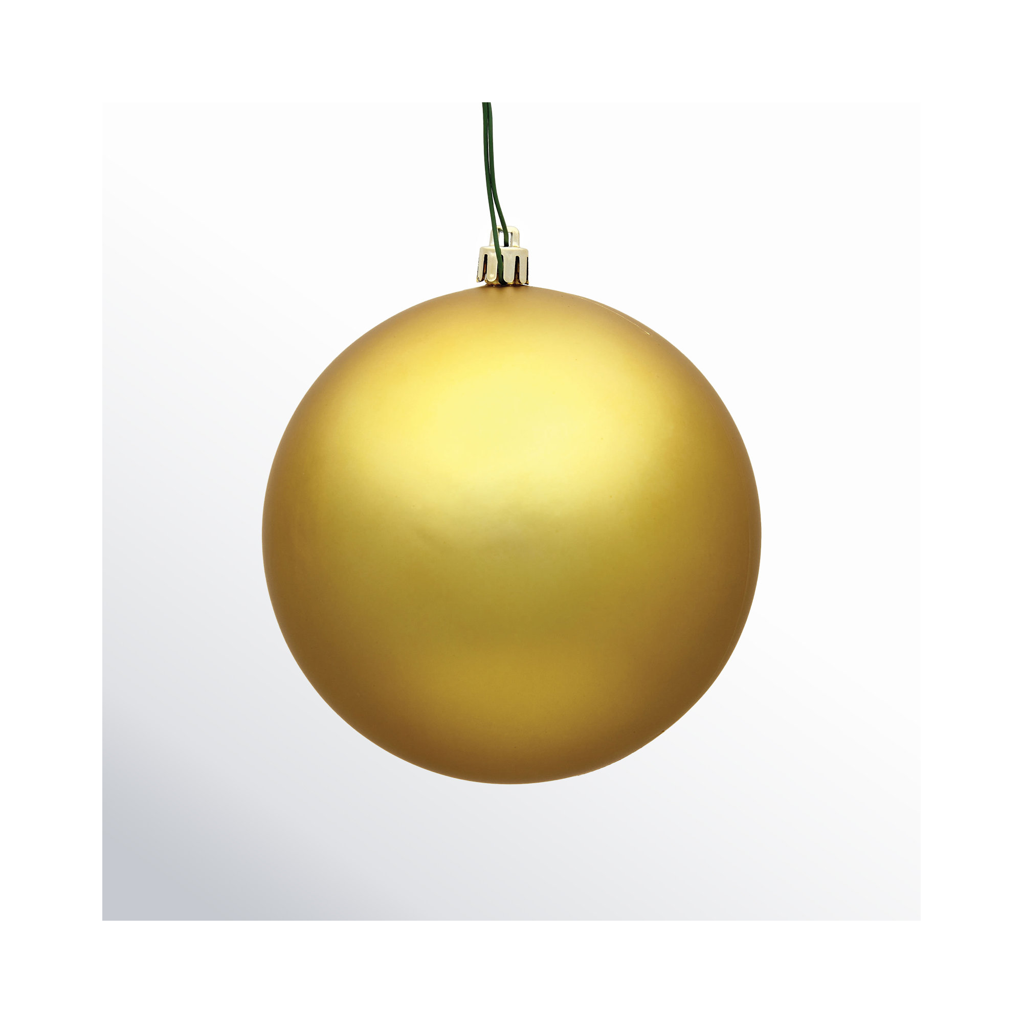Holiday Décor Ball Ornament, Gold, 3" H x 3" W x 3" D