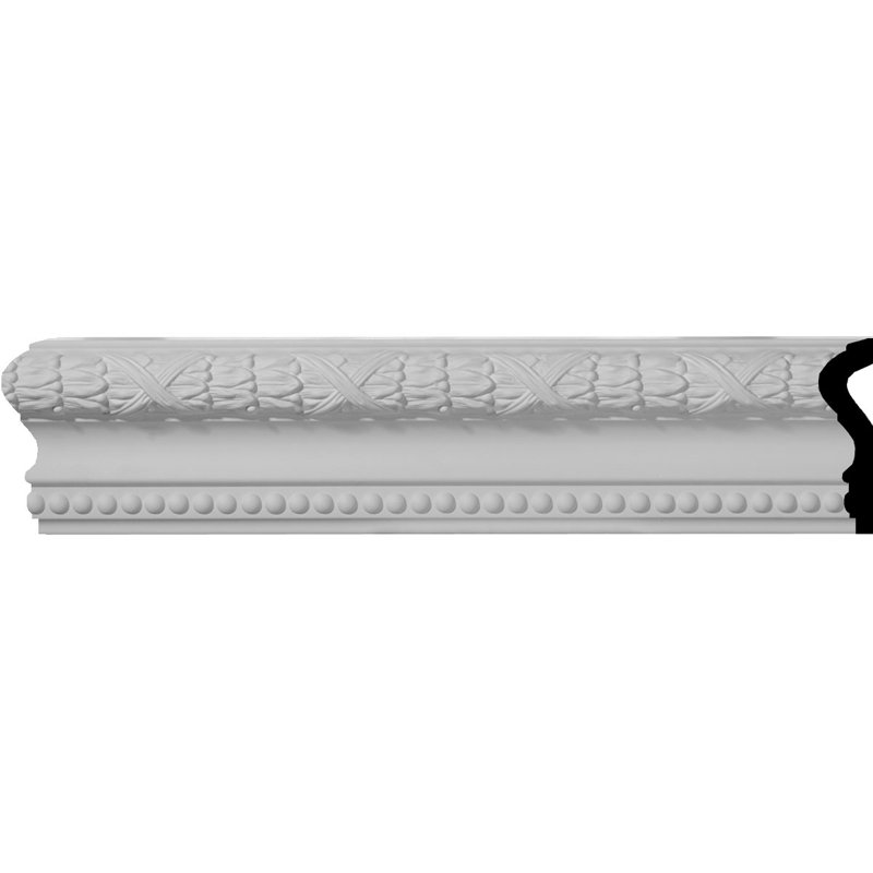 Primed Polyurethane Dublin Leaves Crown Moulding 94.5"