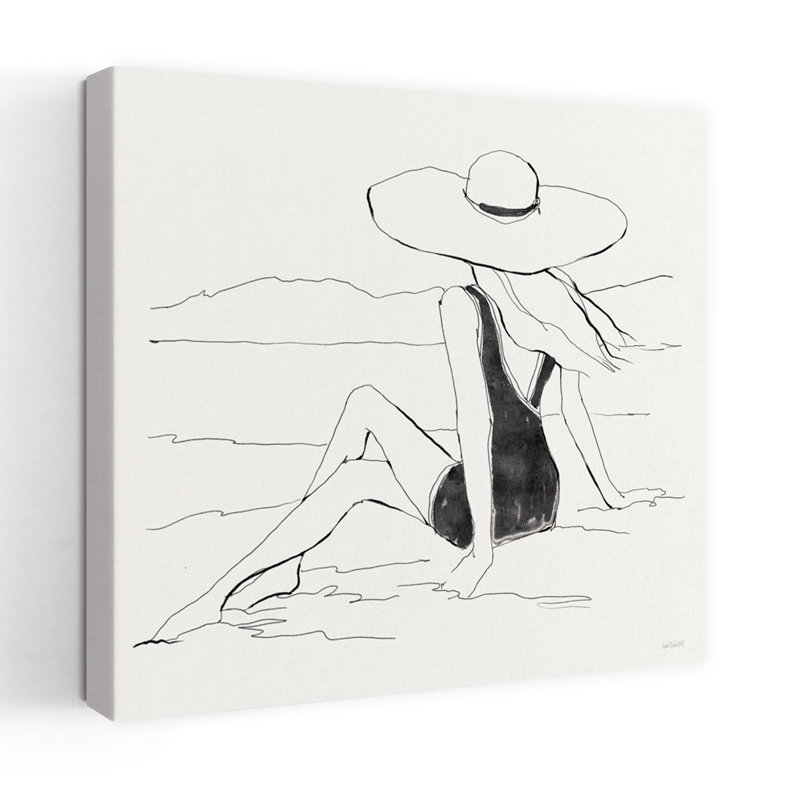 «Bathing Beauties II», art côtier neutre, H 32 po x l 32 po