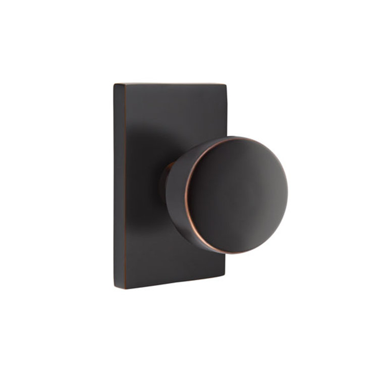 Passage Laurent Knob with Modern Rectangular Rose