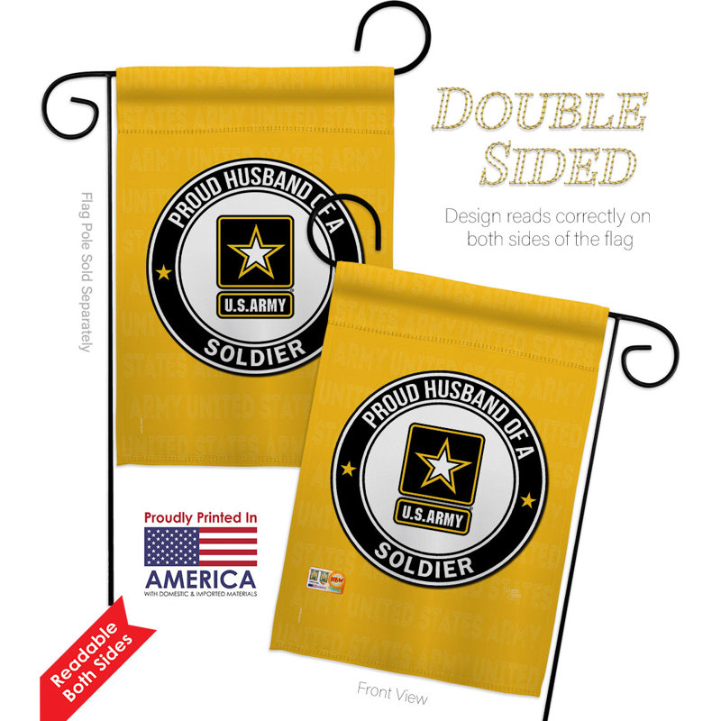 Drapeau de maison à 2 côtés en polyester / mélange de polyester 15,5 * 28, H 18,5 po x l 13 po