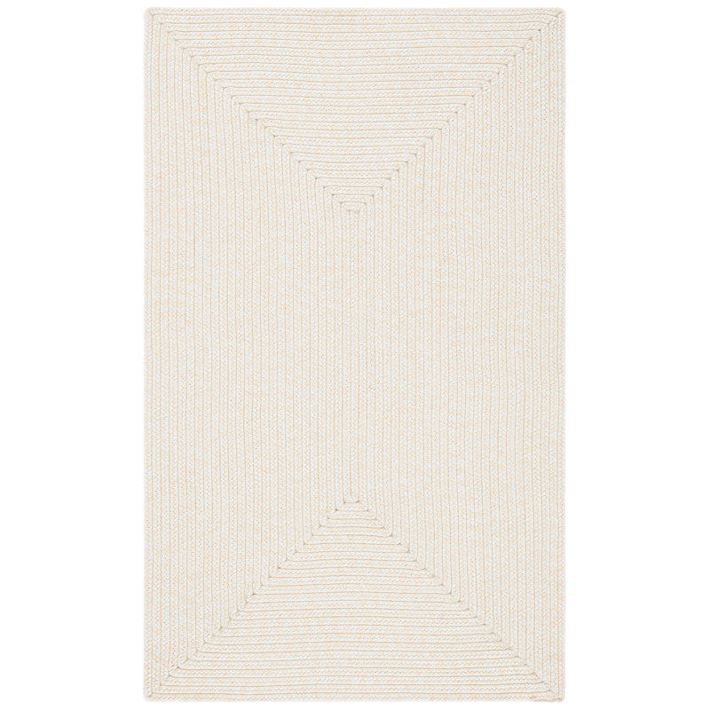 Morton Handmade Flatweave Polypropylene Area Rug in Ivory, Rectangle 2' x 3'