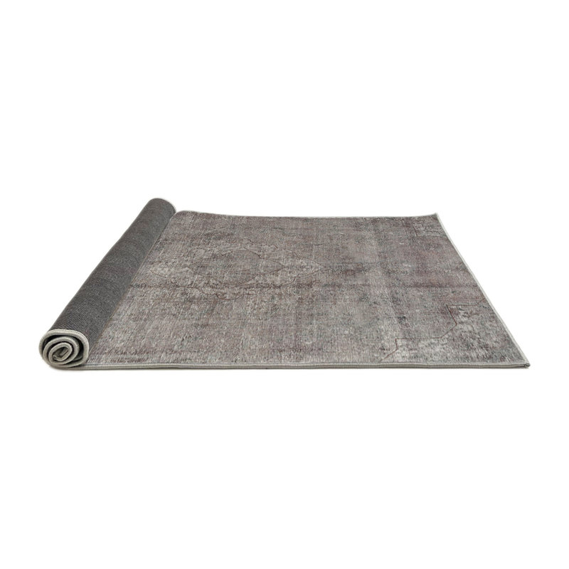 Tapis oriental en laine gris, Rond 3 pi