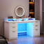 Computer Desk with Built-In Electrical Outlet-1977292035