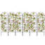 Ensemble de 6 treillis de jardin en métal pour plantes grimpantes, ensemble de 6 panneaux de treillis de style rétro de 71 po de hauteur