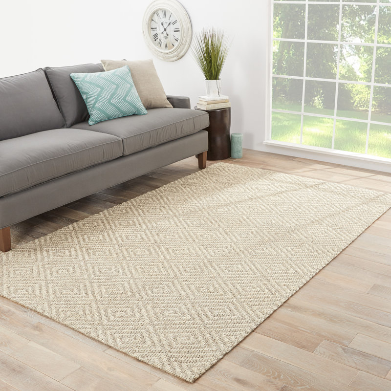 Naturals Tobago Jute / Sisal Geometric Area Rug, Rectangle 5' x 8'