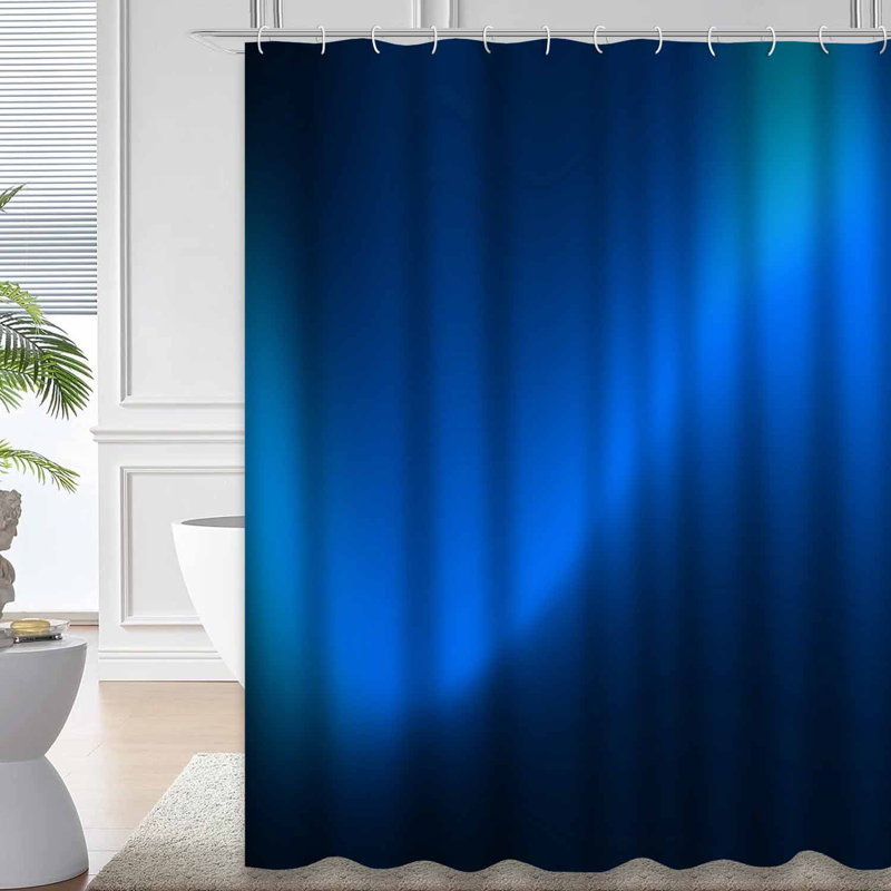 Rideau de douche abstrait avec 12 crochets, L 72 po x l 72 po