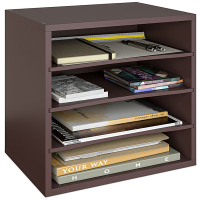 Reagan 4 Tier Paper and File Organizer with Removable Shelve