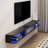 Floating Tv Stand With Led Lights, Wall Mount Tv Cabinet-233849066