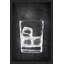 « verre culbuteur », reproduction de dessin encadrée-21969211