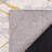 Ramm Geometric Machine Woven Polyester Area Rug in Gray/Gold-226996841