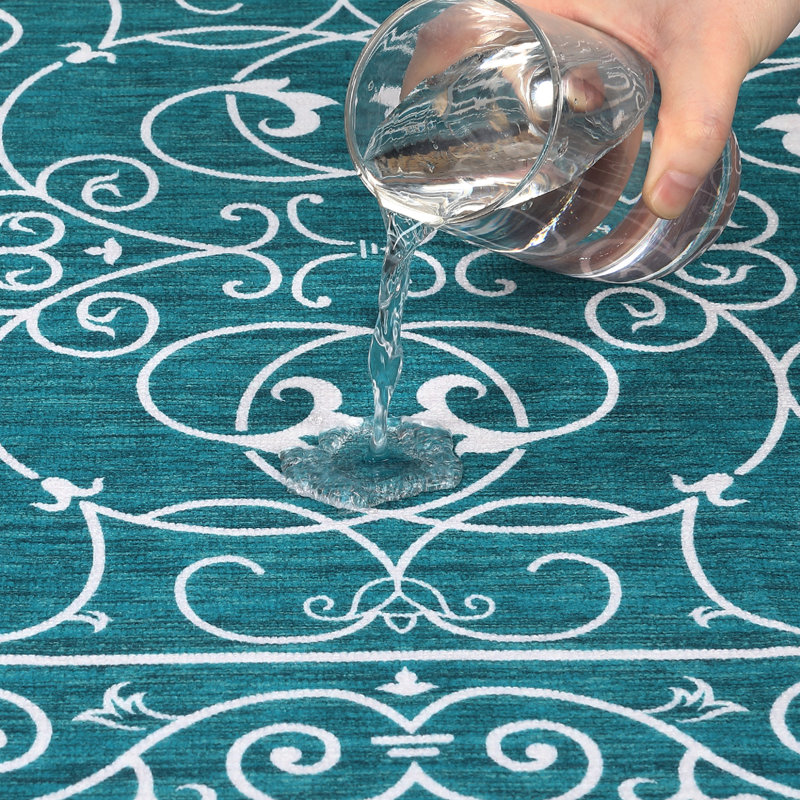 Tapis antidérapant lavable pour l'intérieur, Rectangle 8 pi x 10 pi