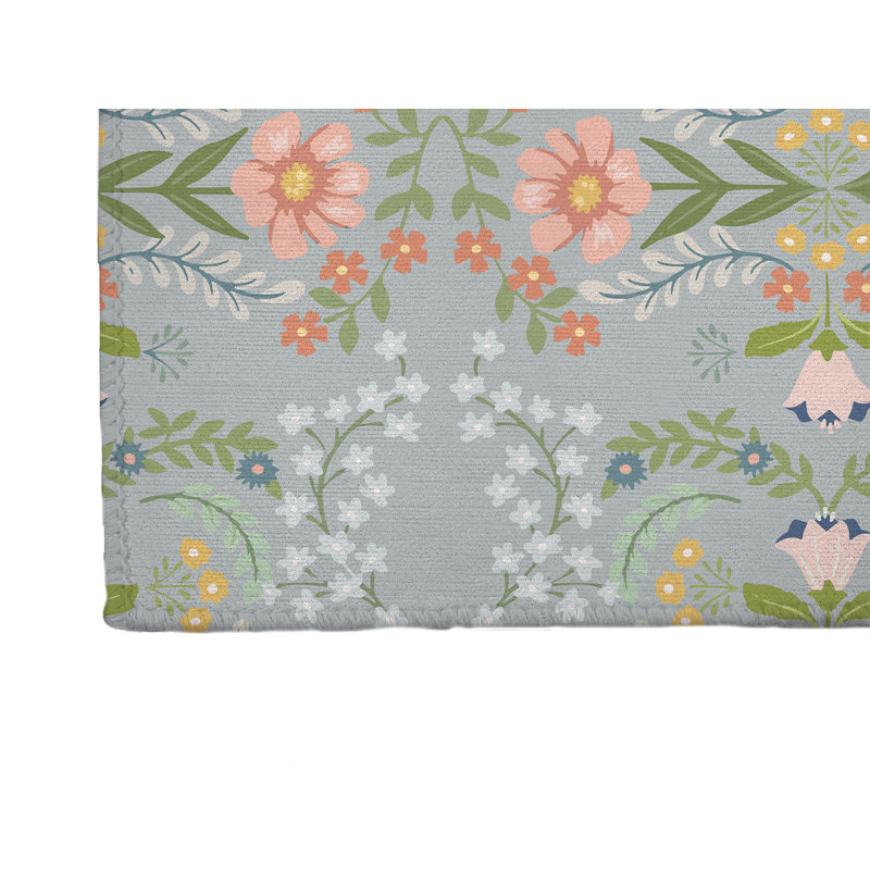 Tapis à linge Cecelia, Gris ardoise, Rectangle 5 pi x 7 pi