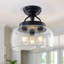 Plafonnier encastré 3 lumières moderne en verre transparent-61471866
