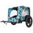 Foldable Heavy Duty Pet Bike Trailer With 16-Inch All-Terrain Wheels And Universal Hitch For Dogs And Cargo, Blue And Black-122632916