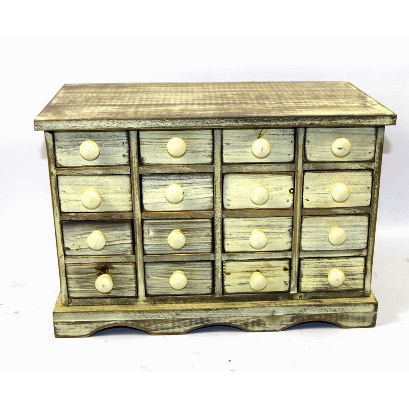 Fritz Solid Wood 35cm W 16 - Drawer Chest of Drawers