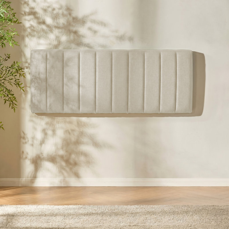 Chastelyne Upholstered Easy Assemble Wall Mounted Headboard, Queen, Linen