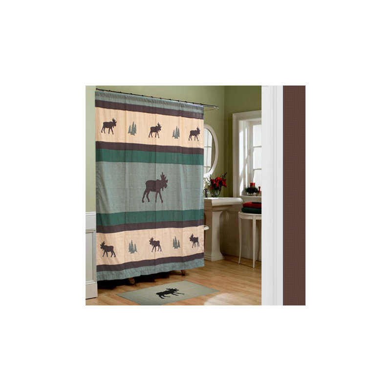 Cotton Animal Print Shower Curtain