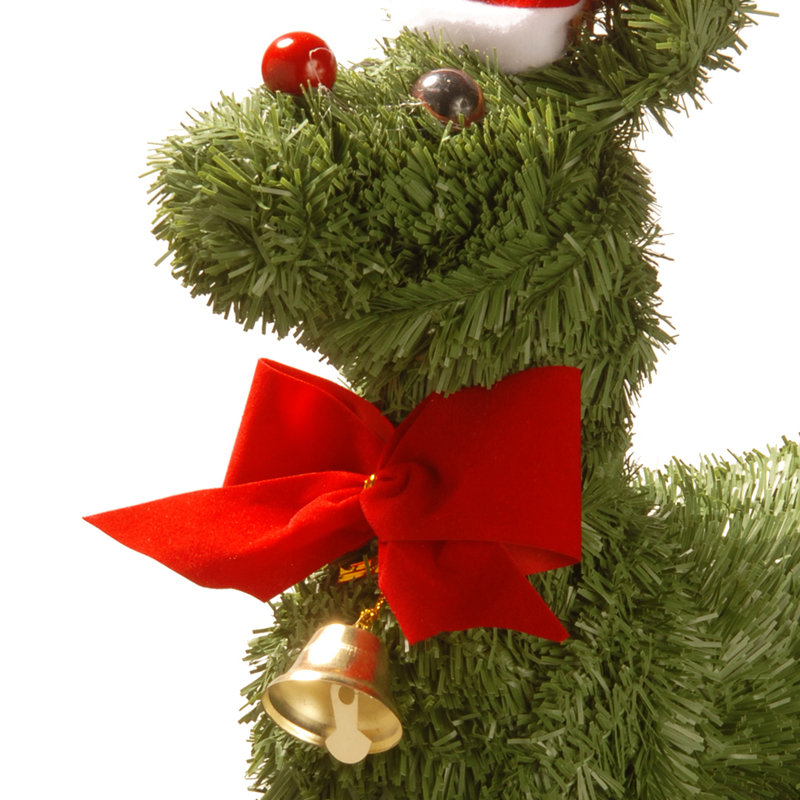 The Holiday Aisle® Evergreen Reindeer, H 12 po x l 9 po x P 3,25 po