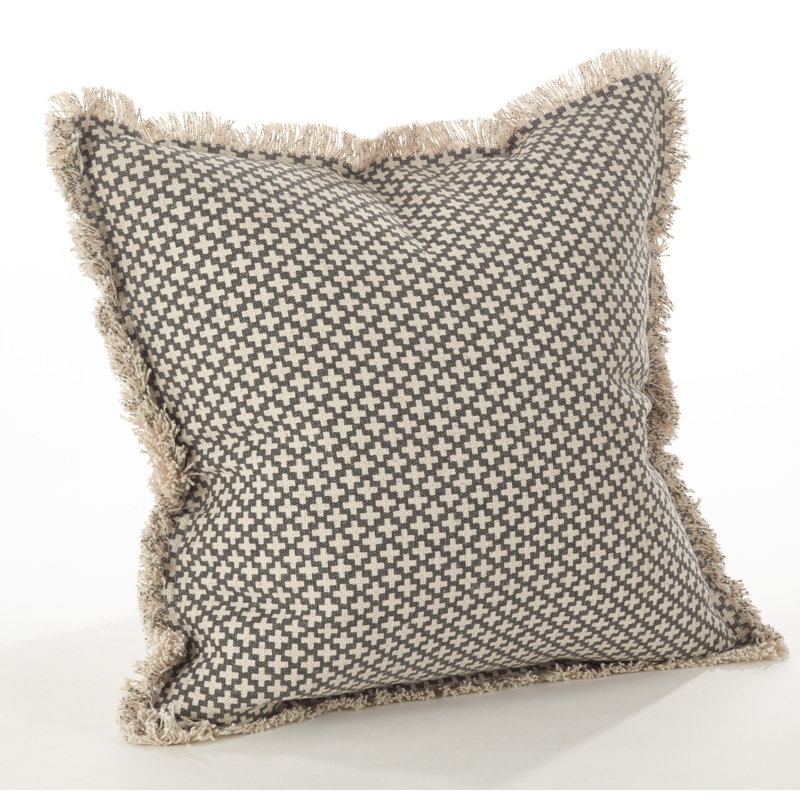 Coussin en coton Callisto, Ardoise