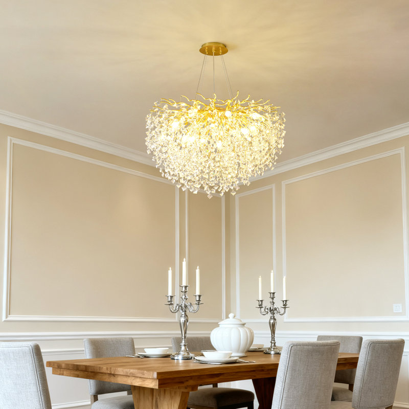 Lustre moderne 31 po , H 23,6 po x l 31 po x P 31 po, 11