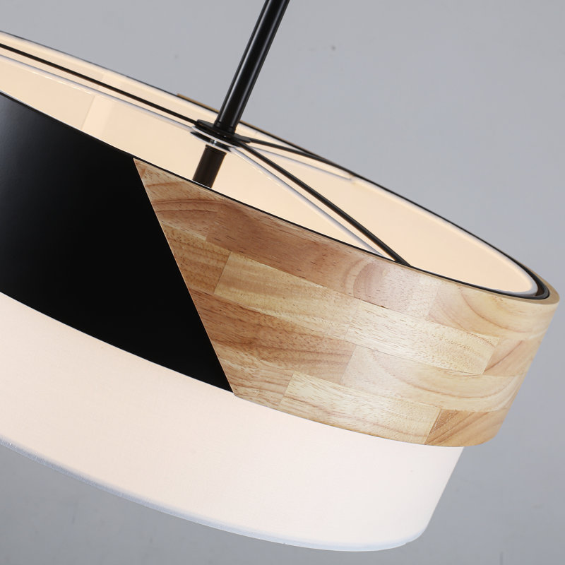 Lustre tambour ferme 5 lumières à intensité variable