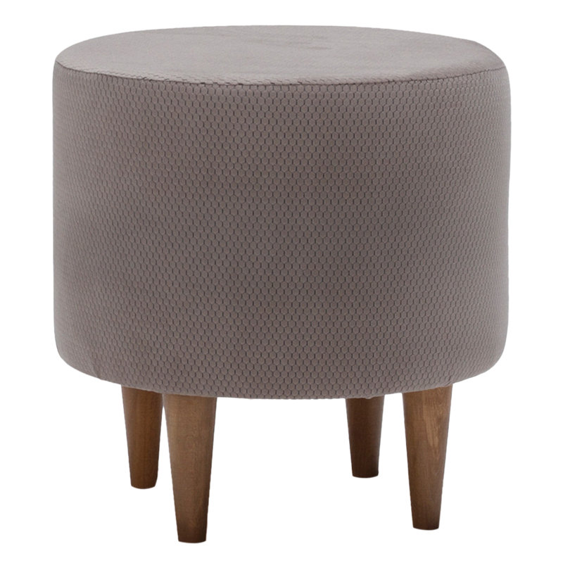 Upholstered Ottoman, Lilac 100% Polyester