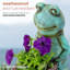 Statue de grenouille pensative sleep Seidel-1492081512