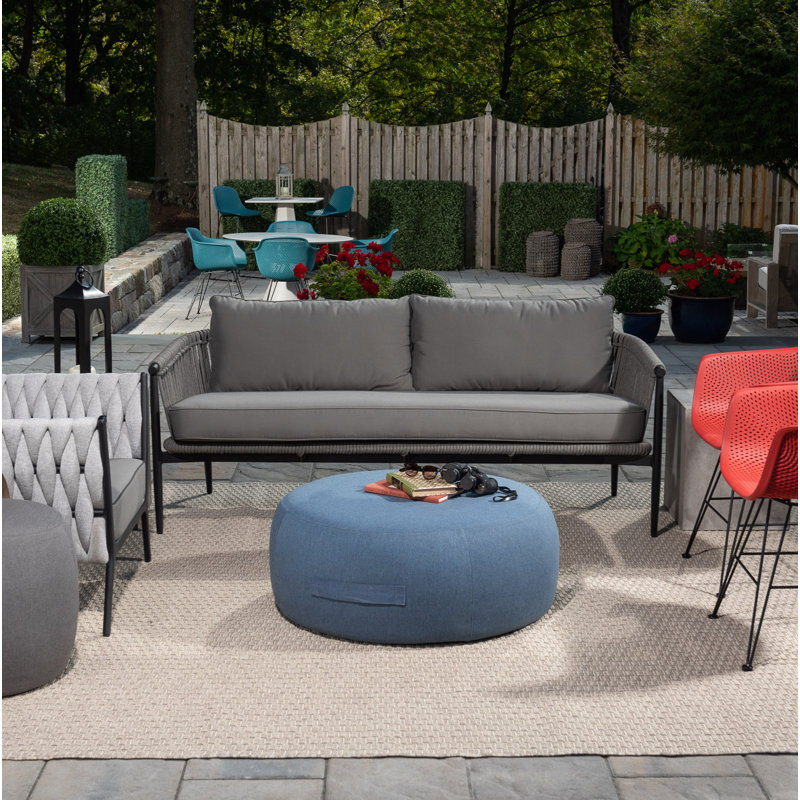 Talita Outdoor Pouf, Denim