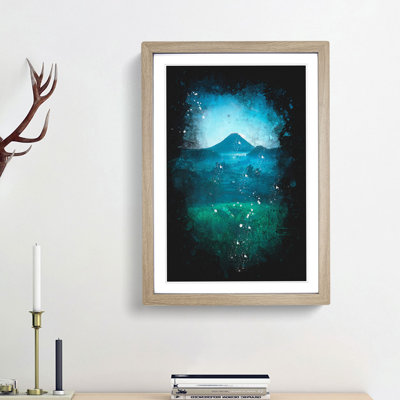 Mountain View in Bali - Picture Frame Graphic Art Print