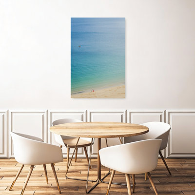 «Calm Blue Ocean Beach Peaceful Serene Tranquil Coastal», reproduction d'art mural