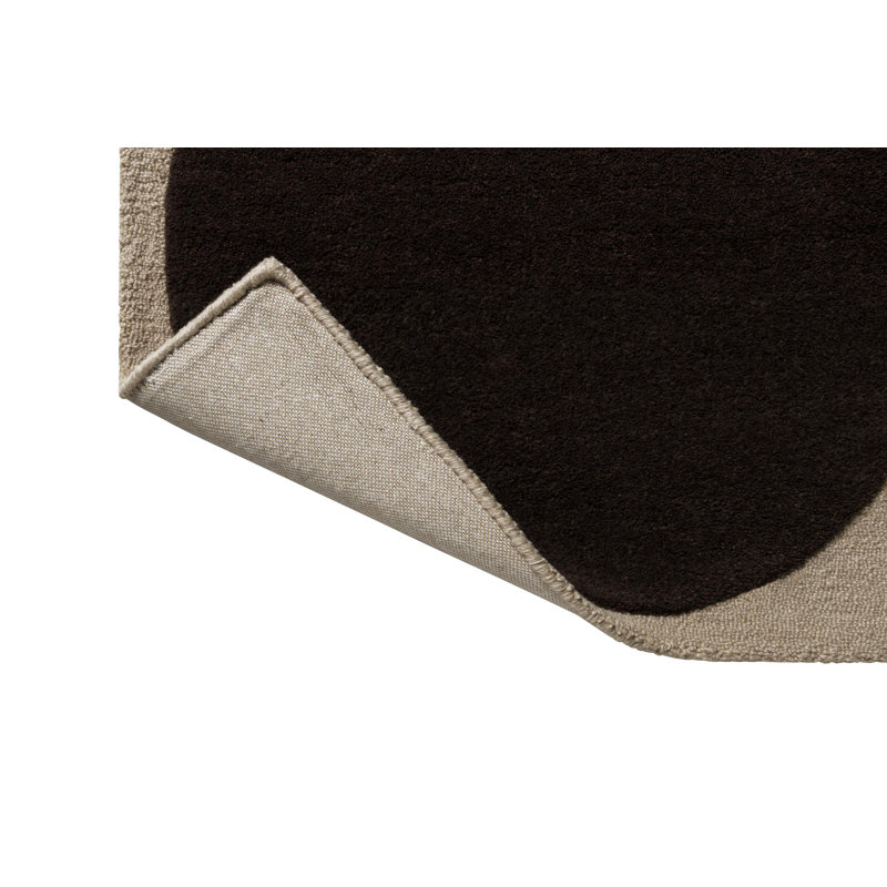 Hand Tufted Wool Geometric Area Rug, Rectangle 6'7" x 9'2"