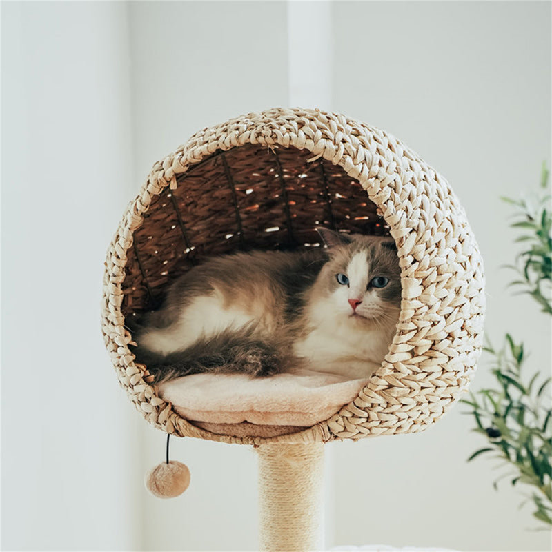 130cm Ezlyn Handwoven Bird Nest Cat Tree