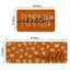 Ensemble de 2 tapis de cuisine orange à motif citrouille Hello, Orange Home Decor, pour profil bas - 17 x 29 et 17 x 47 po