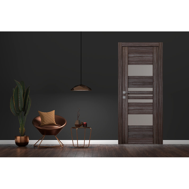 Dalle de porte standard en bois manufacturé massif Romi, 17,75 po x 79,37 po, Chêne