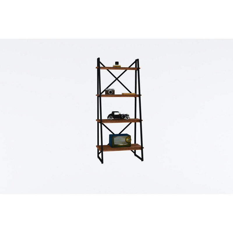 Lave 150 cm H x 66 cm W Solid Wood Etagere Bookcase