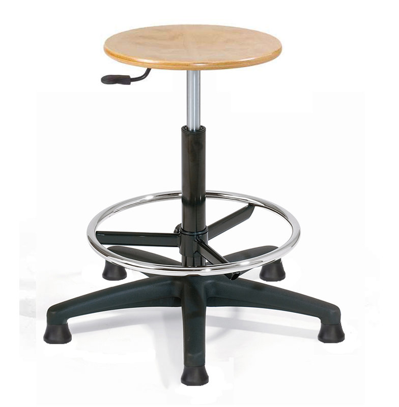 Adjustable Height Ergonomic Stool with Footrest