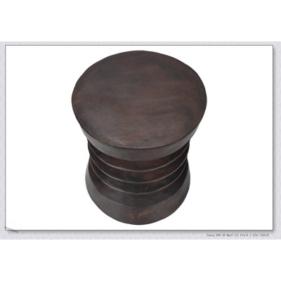 Table d'appoint ronde moderne avec conception à ressorts unique, résistante aux intempéries et polyvalente pour une utilisation intérieure ou extérieure