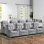 Fauteuil inclinable manuel de massage l 33,07 po Dartee avec fonction de chauffage et deux porte-gobelets - Siège de cinéma maison en microfibre