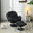 Zenon Velvet Swivel Accent Chair with Ottoman-991307799