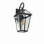 Ensemble de 2 lanternes murales d'extérieur traditionnelles extérieures résistantes aux intempéries avec verre transparent noir-129620476