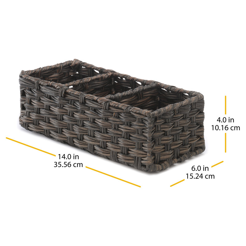 Guynn Bathroom Tray, Brown