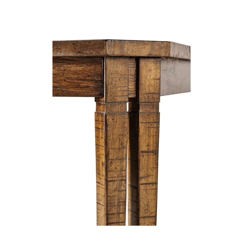 Casually Country Extendable Acacia Solid Wood Dining Table, Country Farmhouse Walnut