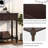 Mid century Modern Entryway Table Wood Console Table Traditional Design With 2 Drawers And Bottom Shelf-2010022981