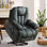 Fauteuil inclinable électrique de massage surdimensionné de 41 po avec porte-gobelet caché Al Port Aledo 