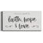 Faith, Hope, Love - Toile tendue avec châssis de qualité supérieure - prête à être accrochée-599883247