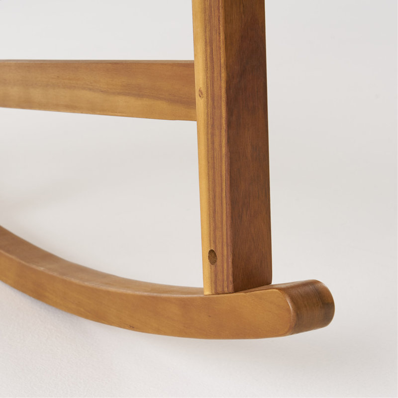 Fauteuil à bascule pour l'extérieur Arcadia, bois d'acacia, naturel