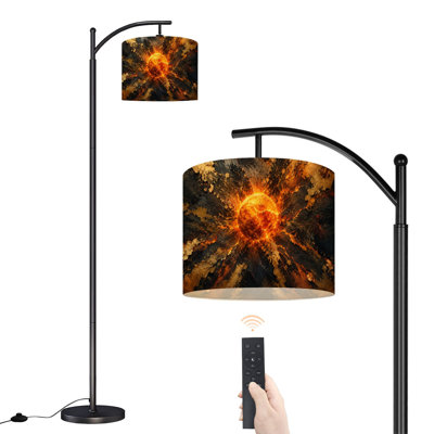 Lampe sur pied à DEL à intensité variable à intensité variable Fiery Molten Planet