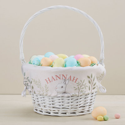 Panier de Pâques Mall Mall personnalisé avec poignée pliante